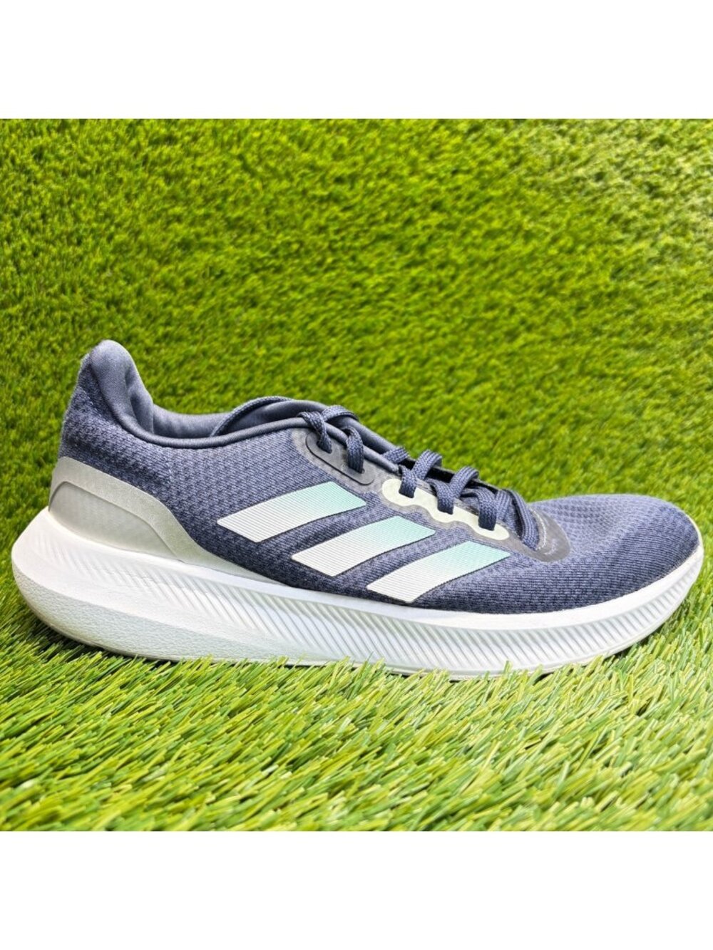 Adidas Runfalcon 3.0 Womens Size 9.5 Blue White Athletic Running Shoes Sneakers